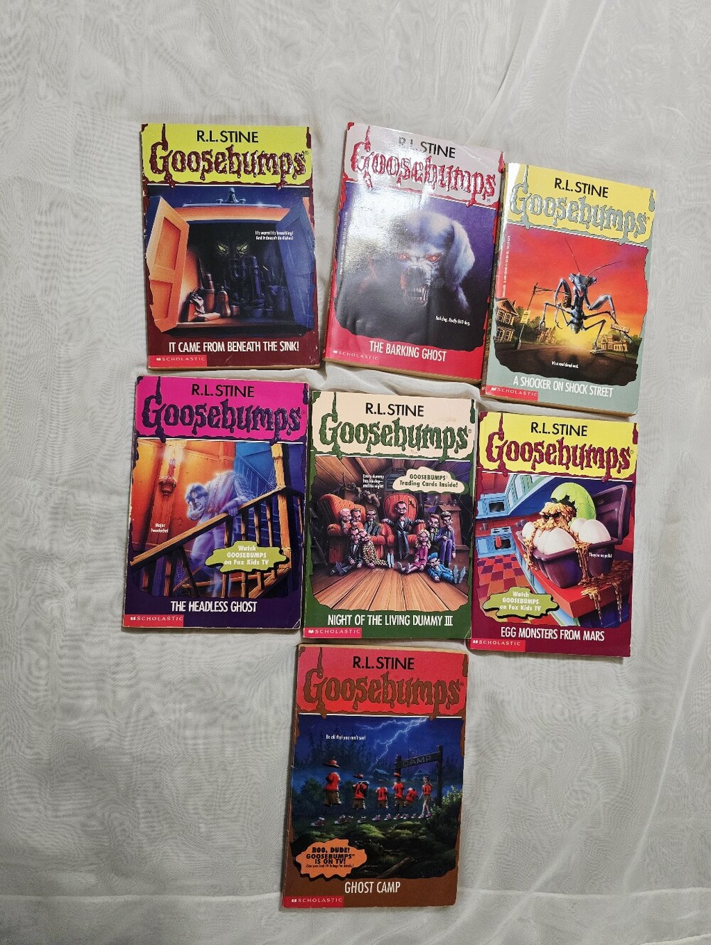 Vintage RL Stine Goosebumps Assorted Lot of Books Original Series 90s